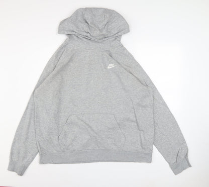 Mens UK Size XL Nike Grey Pullover Hoodie