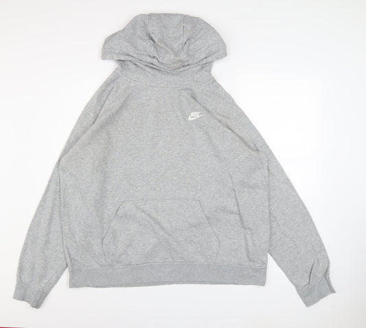 Mens UK Size XL Nike Grey Pullover Hoodie