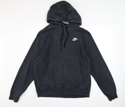 Mens UK Size M Nike Black Pullover Hoodie