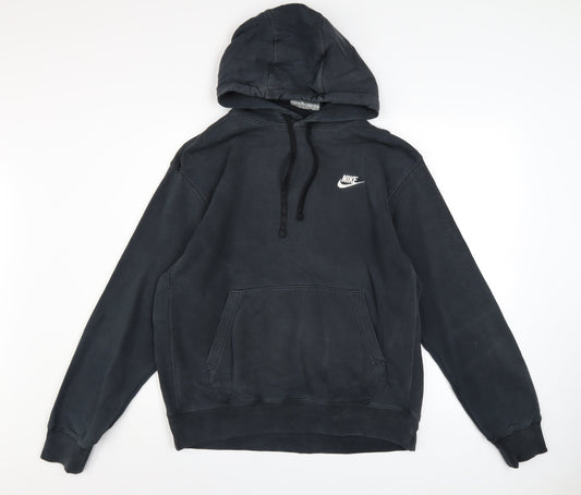 Mens UK Size M Nike Black Pullover Hoodie