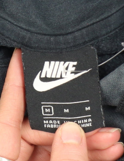 Mens UK Size M Nike Black Pullover Hoodie