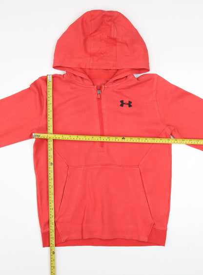 Boys UK Size 158 Under armour Red Pullover Hoodie