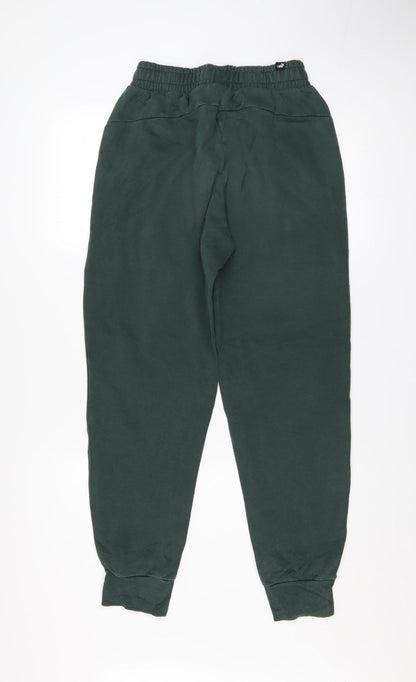 Puma Women Green Jogger Sweatpants Size Small Elastic Waist
