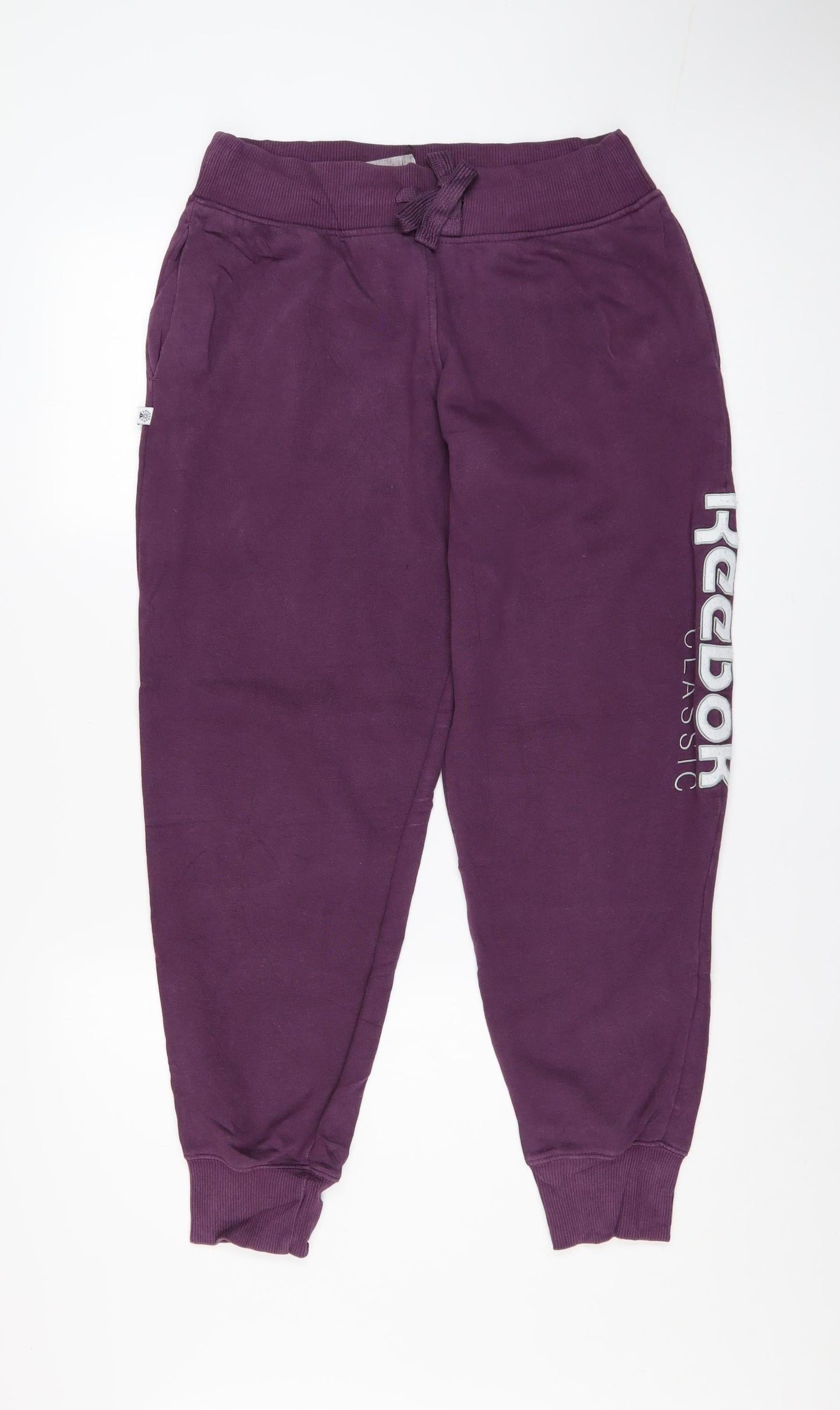 Womens UK Size S Reebok Regular Fit Jogger Purple Trousers