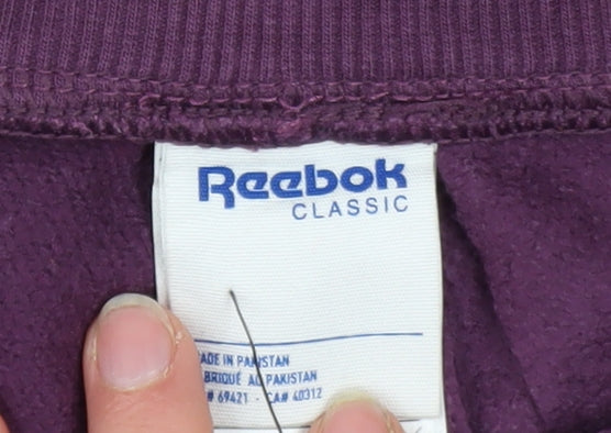 Womens UK Size S Reebok Regular Fit Jogger Purple Trousers