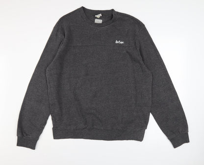 Mens UK Size XL Lee Cooper Grey Pullover Sweatshirt