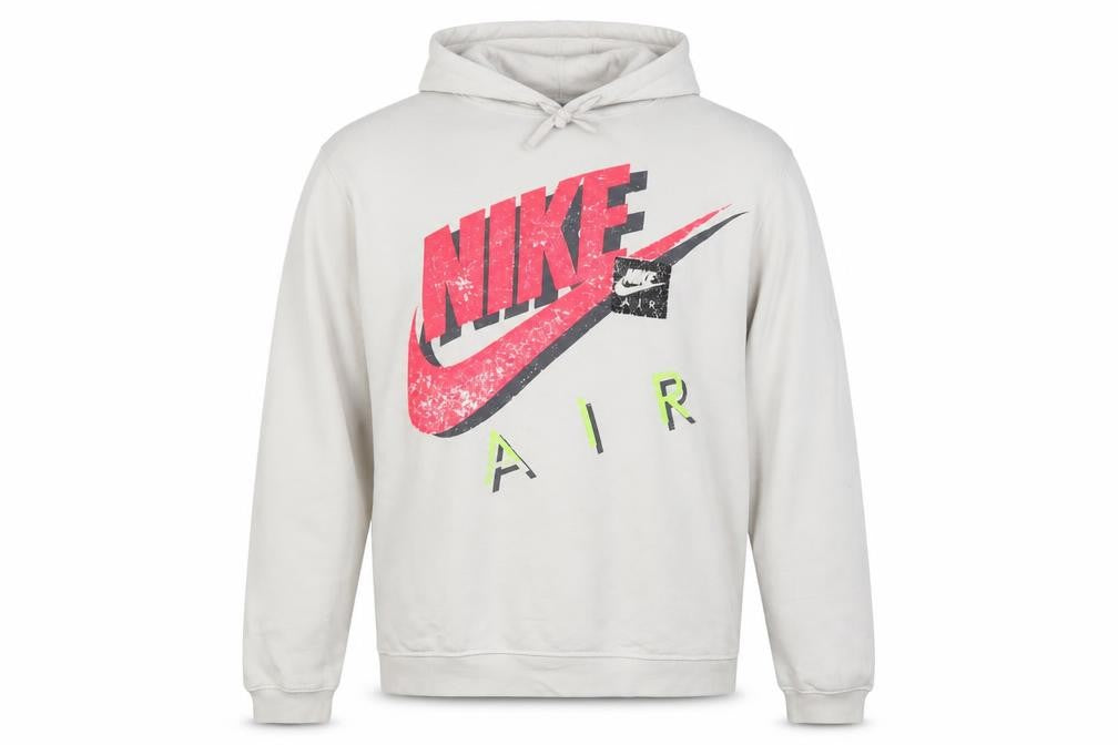 Mens UK Size L Nike White Pullover Hoodie