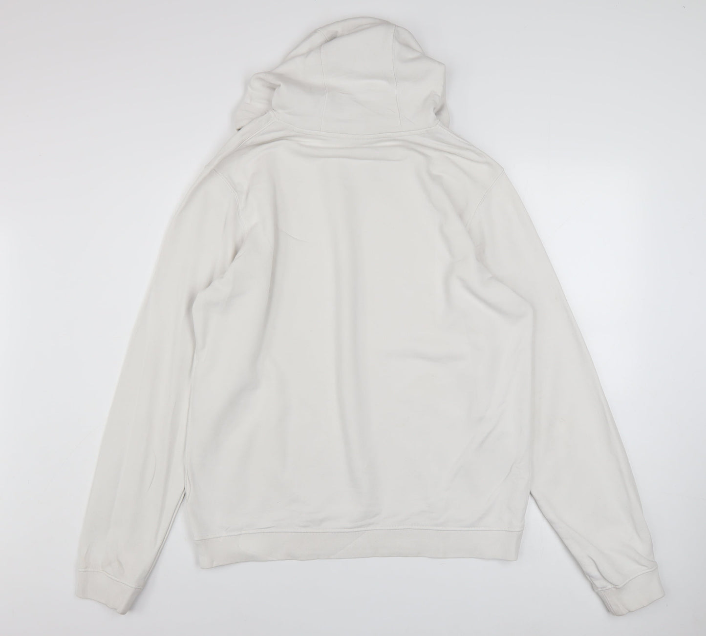 Mens UK Size L Nike White Pullover Hoodie