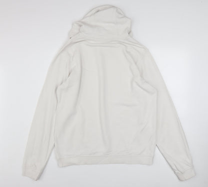 Mens UK Size L Nike White Pullover Hoodie