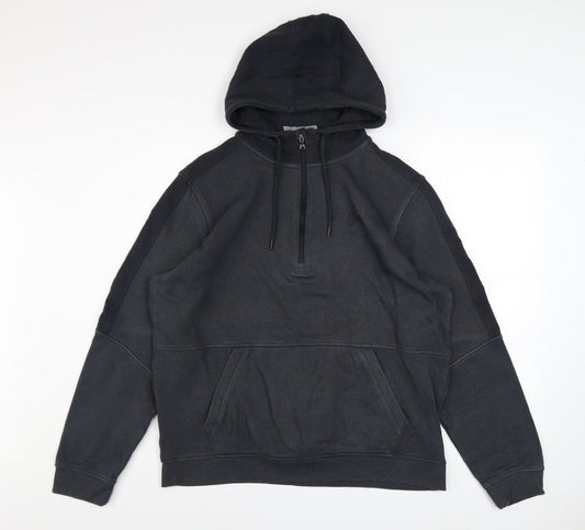 Mens UK Size L Under armour Black 1/4 Zip Hoodie
