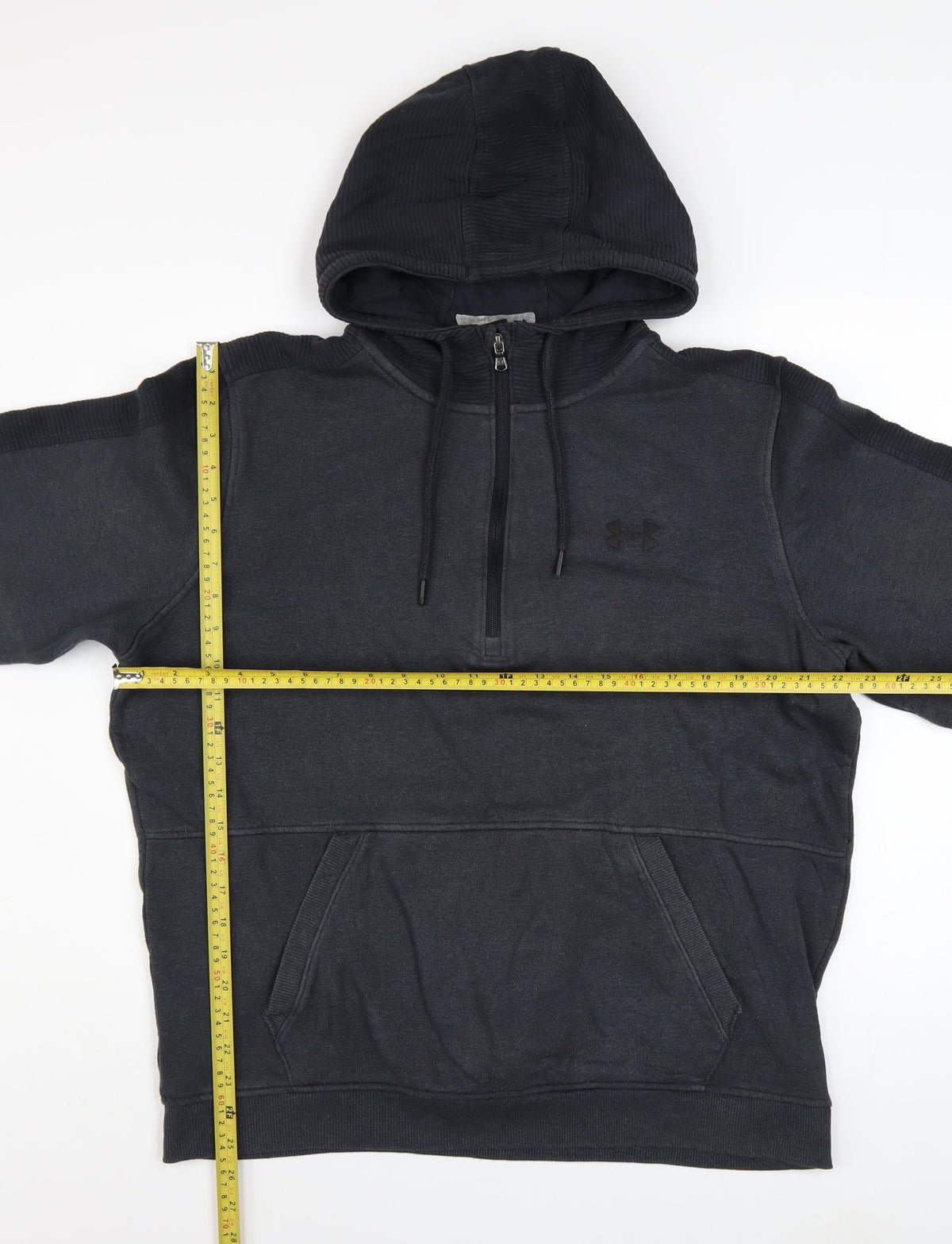Mens UK Size L Under armour Black 1/4 Zip Hoodie