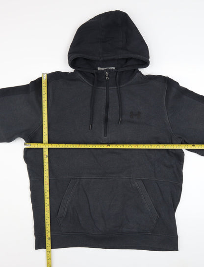 Mens UK Size L Under armour Black 1/4 Zip Hoodie