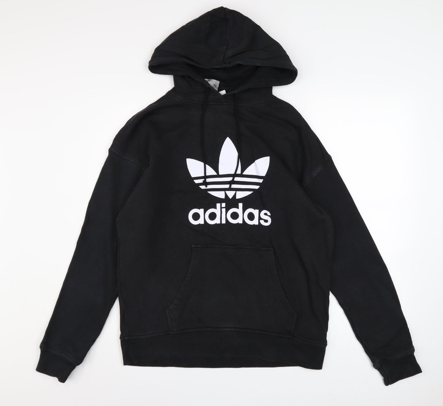 Womens UK Size 8 adidas Black Pullover Hoodie