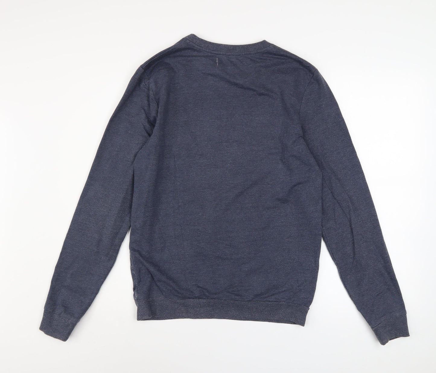 Mens UK Size S River Island Blue Pullover Sweatshirt