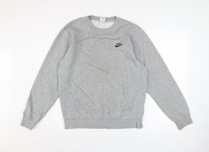 Mens UK Size S Nike Grey Pullover Sweatshirt