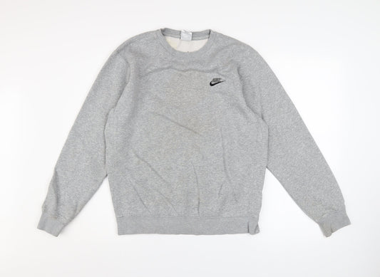 Mens UK Size S Nike Grey Pullover Sweatshirt