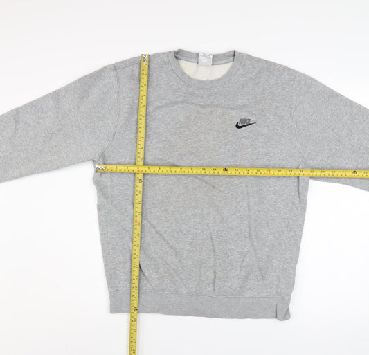 Mens UK Size S Nike Grey Pullover Sweatshirt