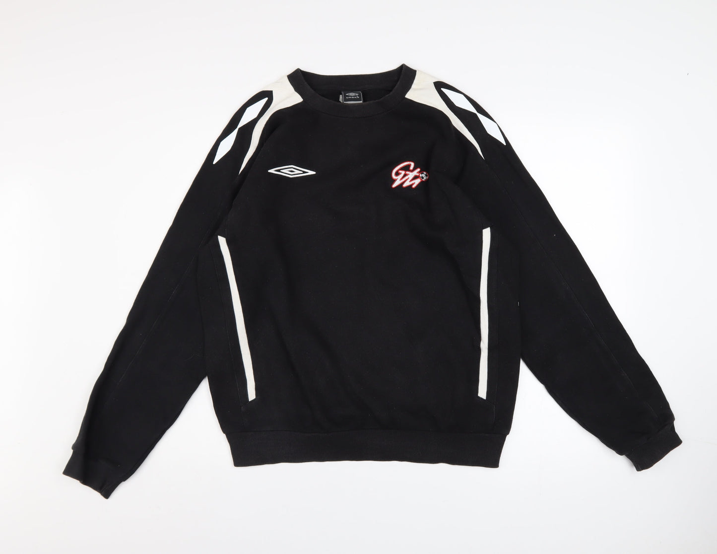 Mens UK Size M Umbro Black Pullover Sweatshirt