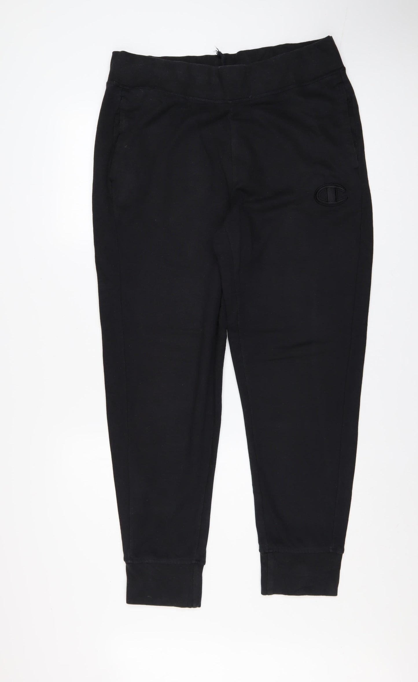 Mens UK Size L Champion Regular Fit Jogger Black Trousers