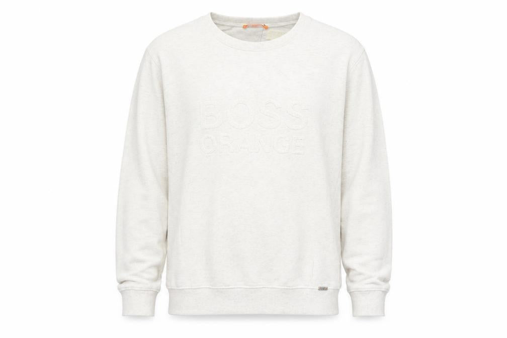 Mens UK Size M HUGO BOSS Beige Pullover Sweatshirt