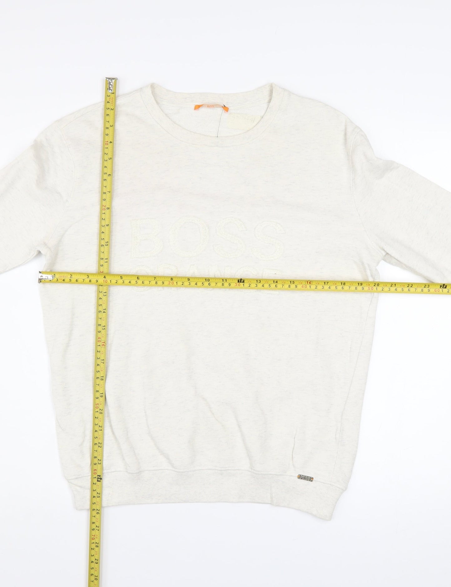 Mens UK Size M HUGO BOSS Beige Pullover Sweatshirt