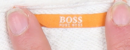 Mens UK Size M HUGO BOSS Beige Pullover Sweatshirt
