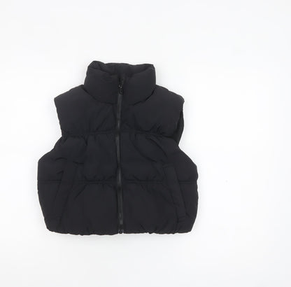 H&M Divided Women’s Black XS Puffer Waistcoat Gilet