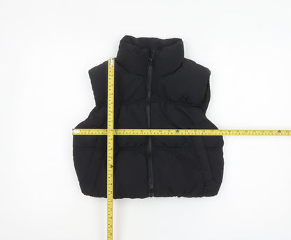 H&M Divided Women’s Black XS Puffer Waistcoat Gilet