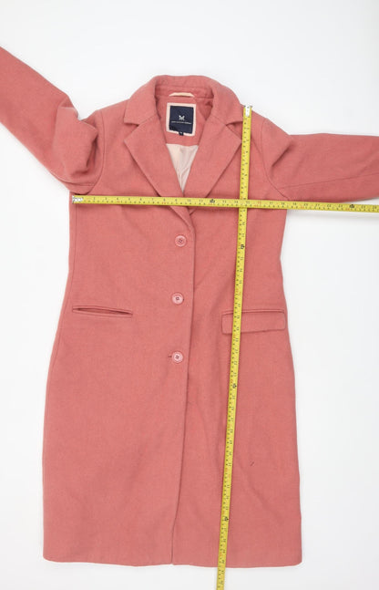 Womens UK Size 10 Crew Clothing Company Pink Overcoat