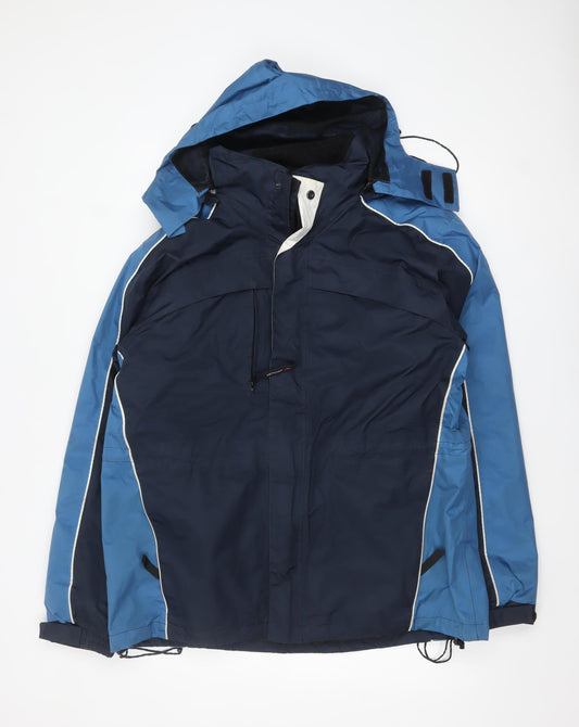 Snowdonia Men's Blue Waterproof Hooded Parka Jacket Size M 40in
