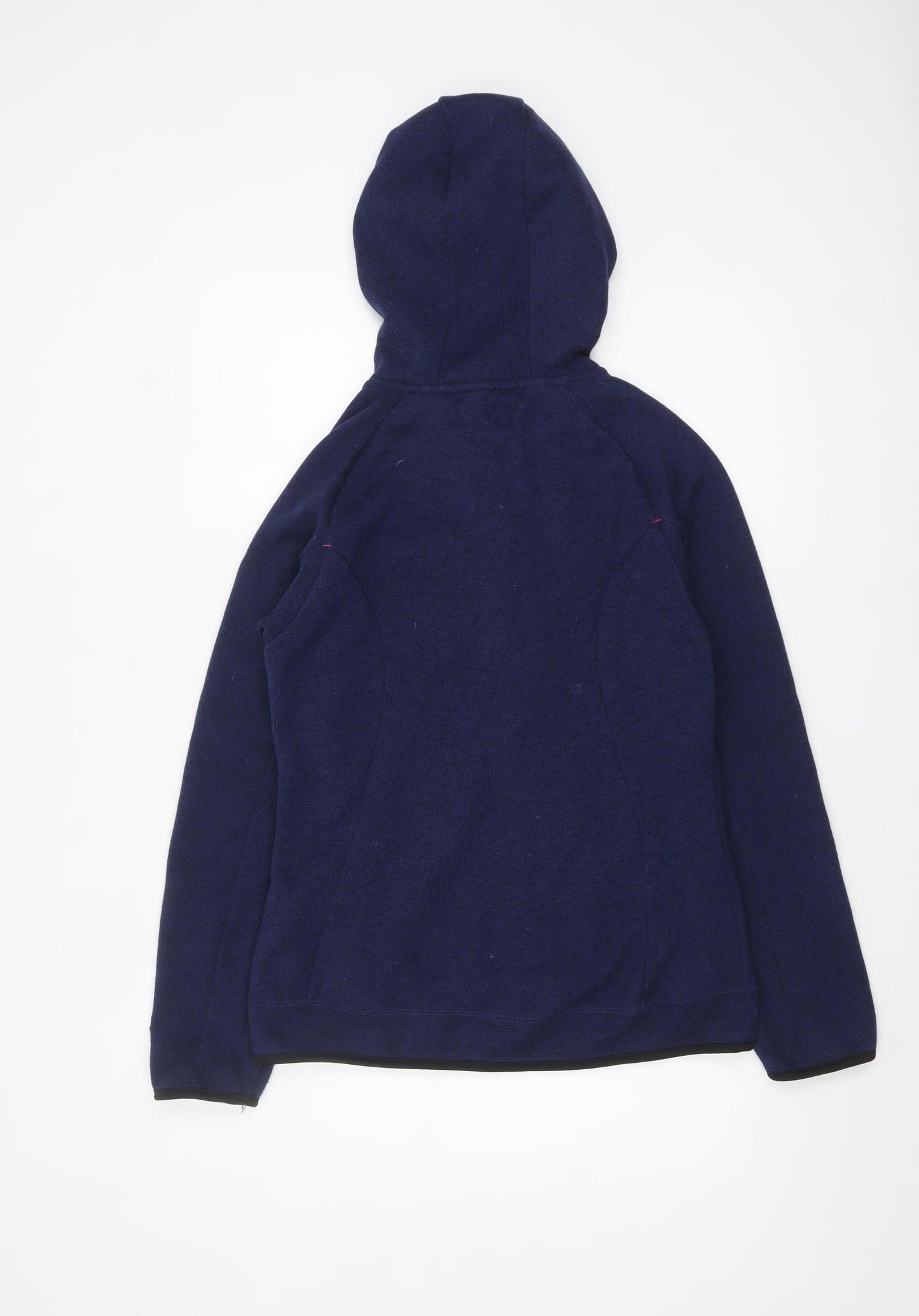 Womens UK Size 12 Geographical Norway Blue Full Zip Hoodie
