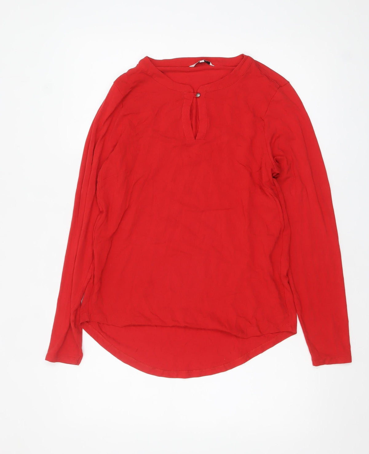 Sandwich Women's Red Long Sleeve Tunic Blouse Size L