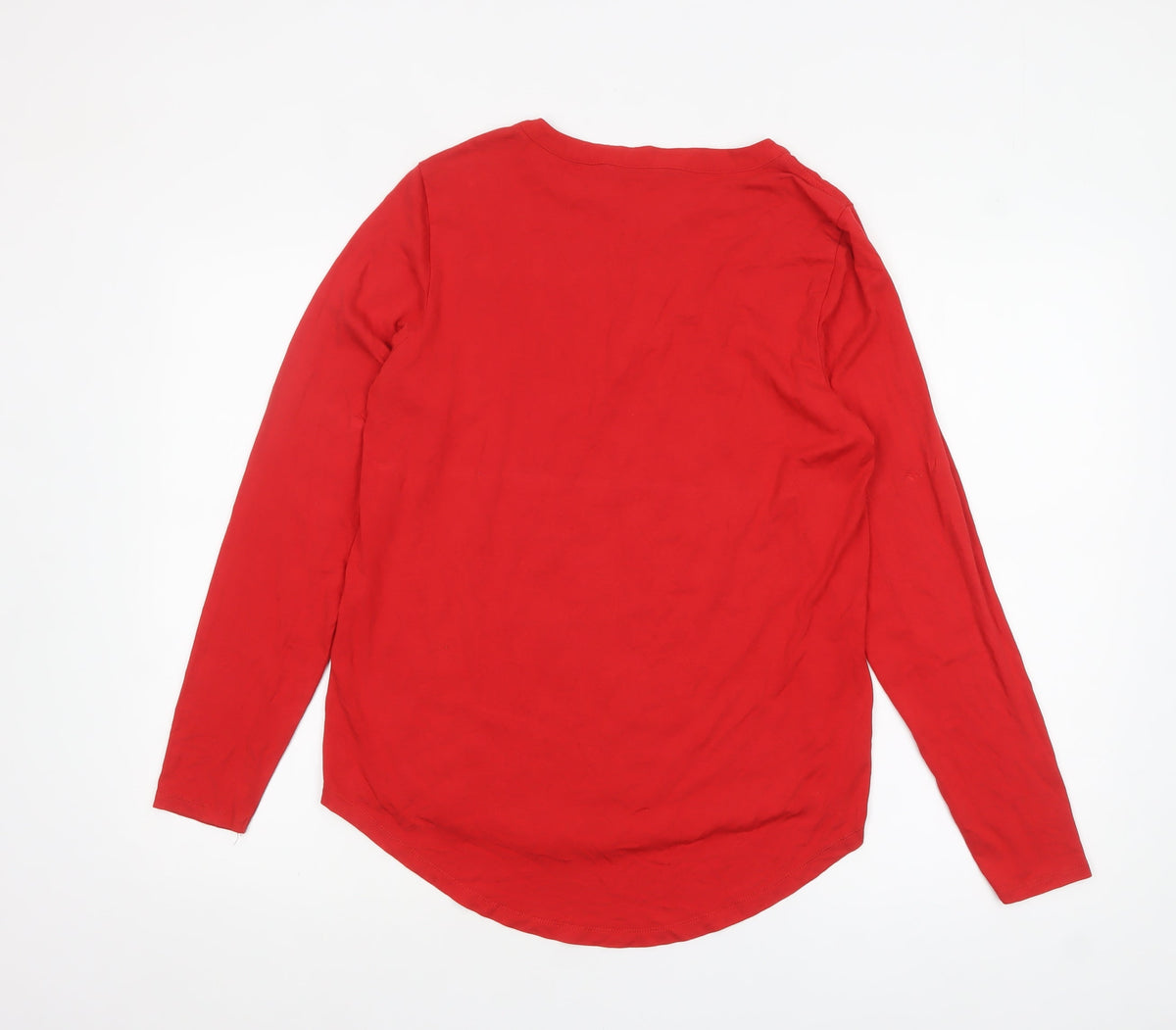 Sandwich Women's Red Long Sleeve Tunic Blouse Size L