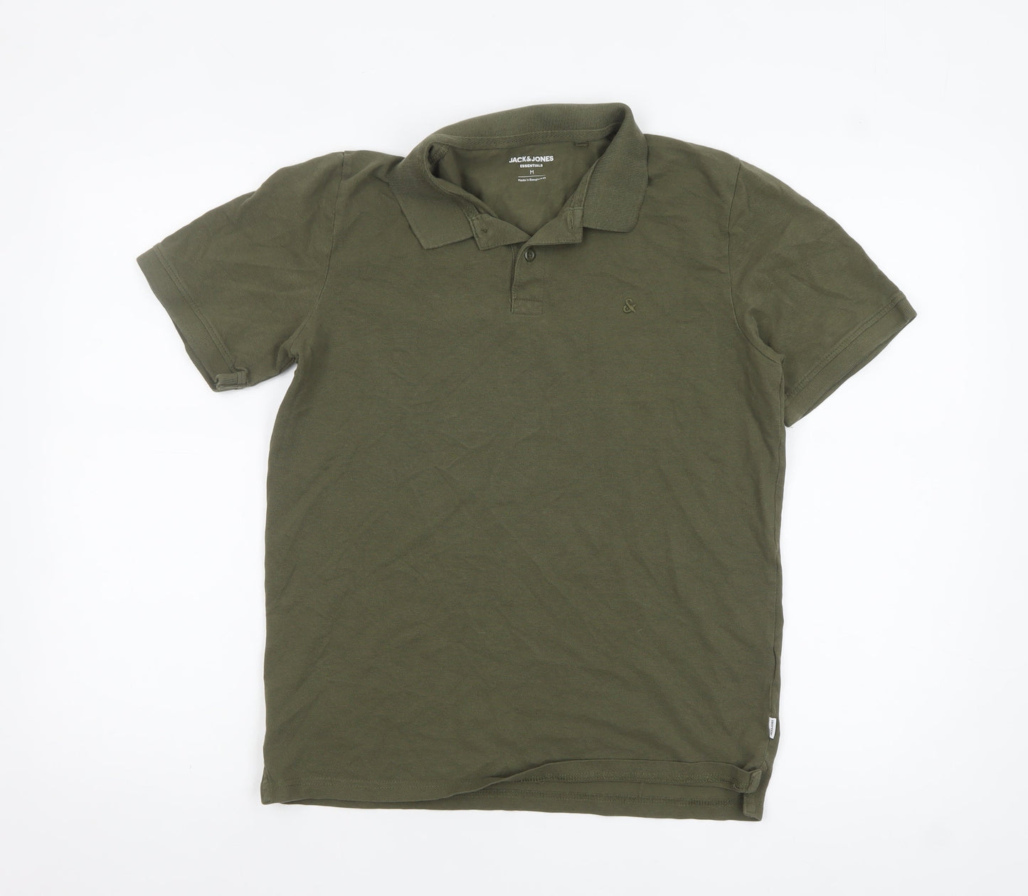 Mens UK Size M JACK & JONES 100% Cotton Polo Shirt