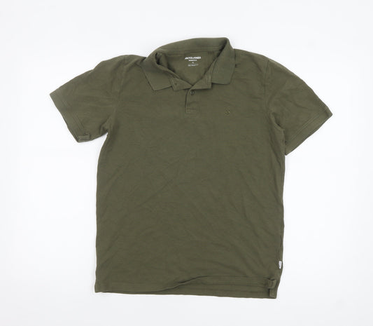 Mens UK Size M JACK & JONES 100% Cotton Polo Shirt