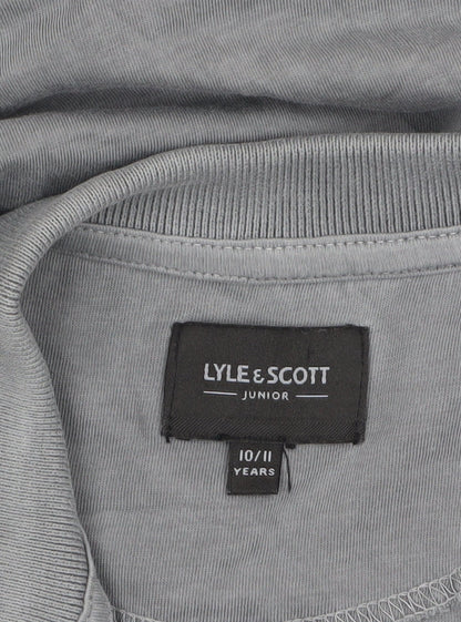 Boys UK Size 10-11 Years Lyle & Scott Grey Basic Polo
