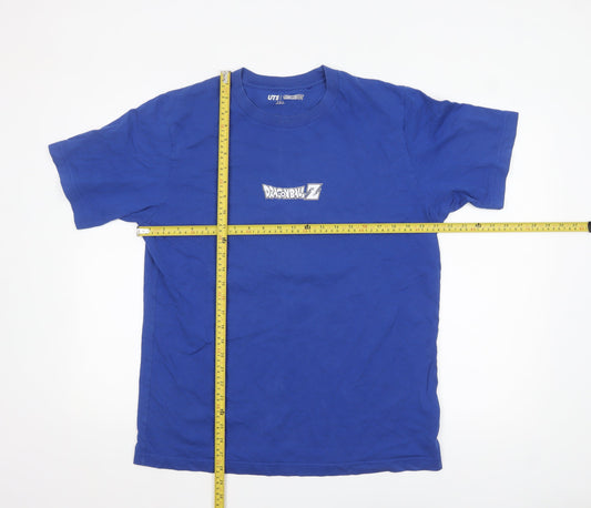 Uniqlo Men’s Blue Dragon Ball Z Anime Graphic T-Shirt Size L