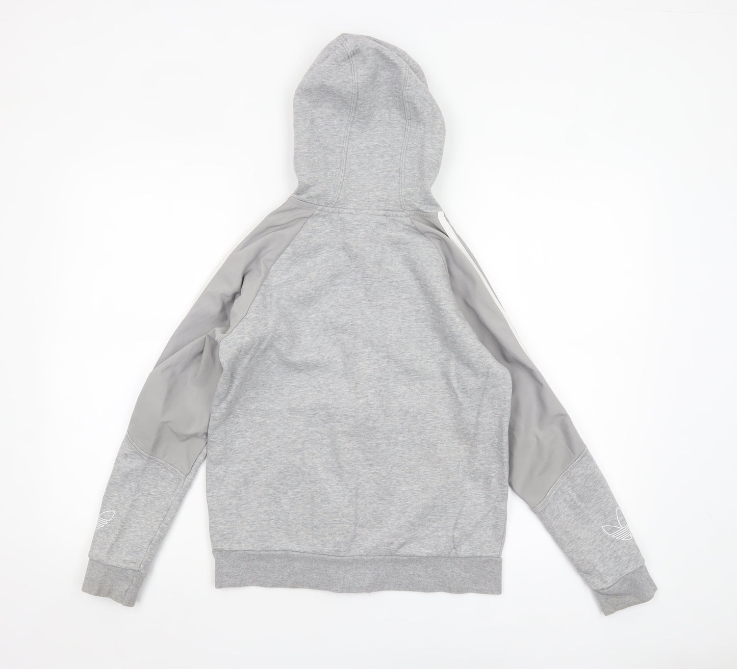 Boys UK Size 11-12 Years adidas Grey Full Zip Hoodie