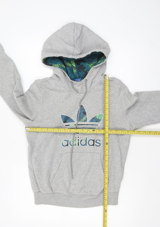 Womens UK Size S adidas Grey Pullover Hoodie