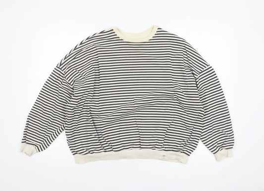 Womens UK Size XS Pull&Bear Multicoloured Pullover Sweatshirt