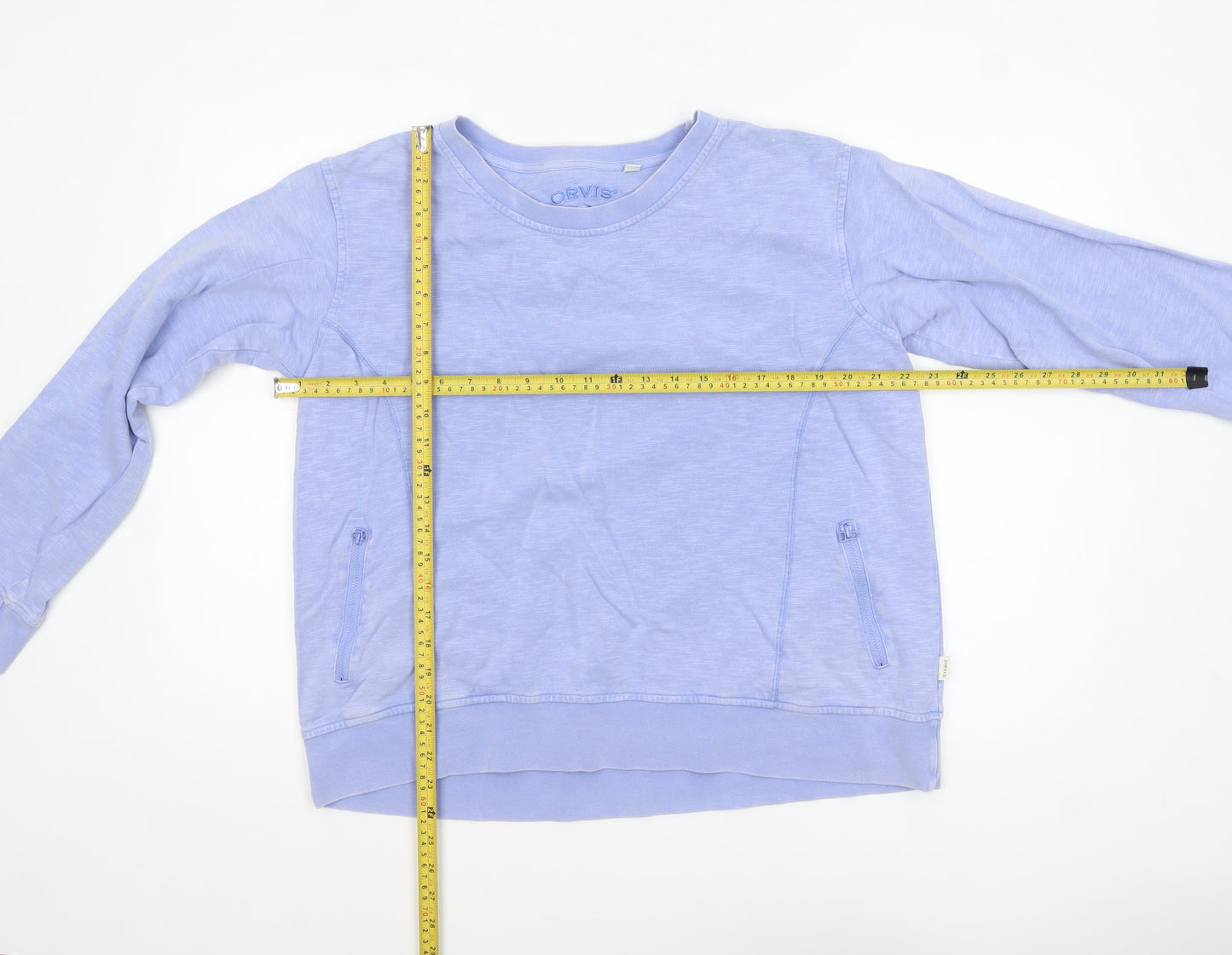 Womens UK Size L Orvis Blue Pullover Sweatshirt