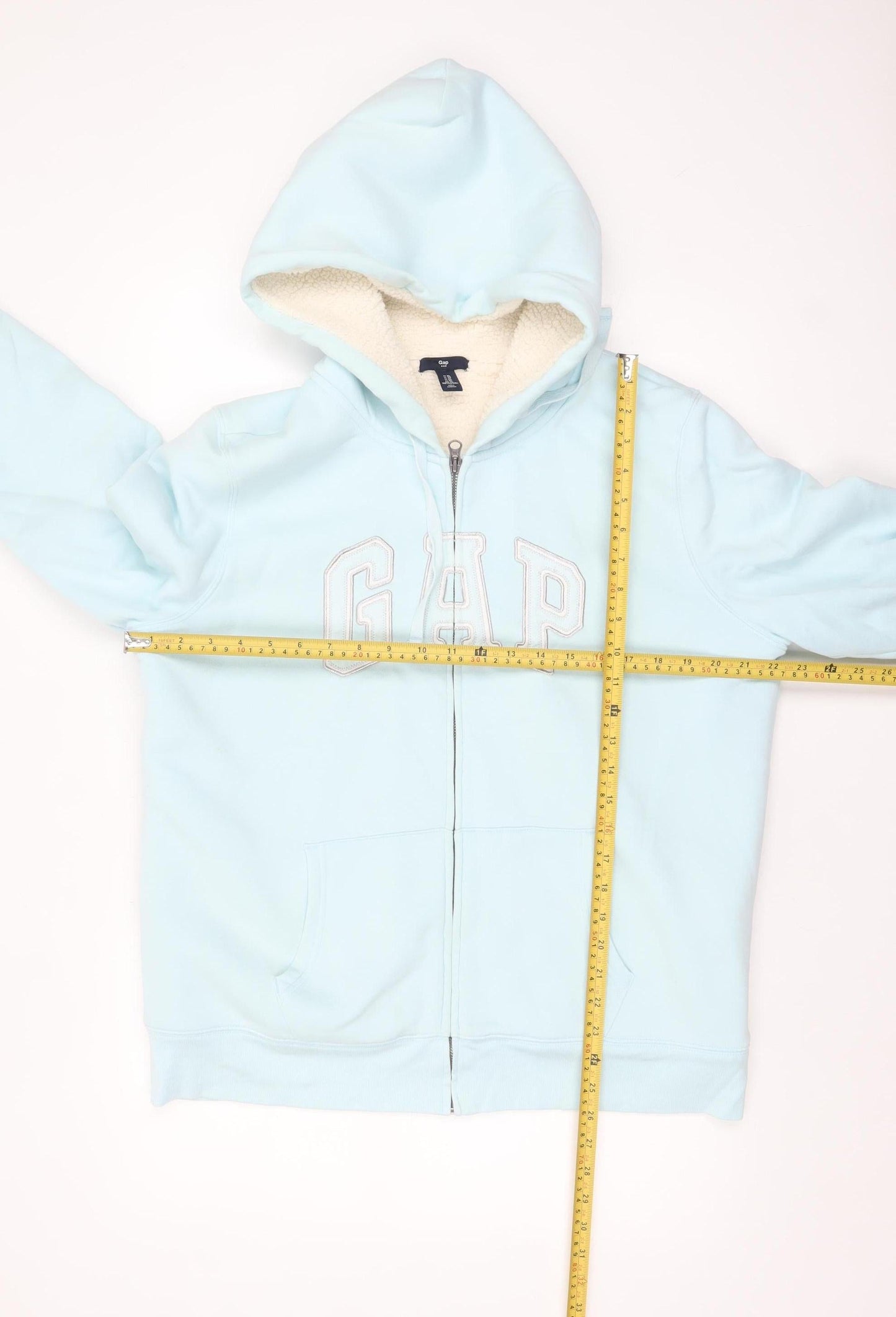 Womens UK Size XL Gap Blue Full Zip Hoodie