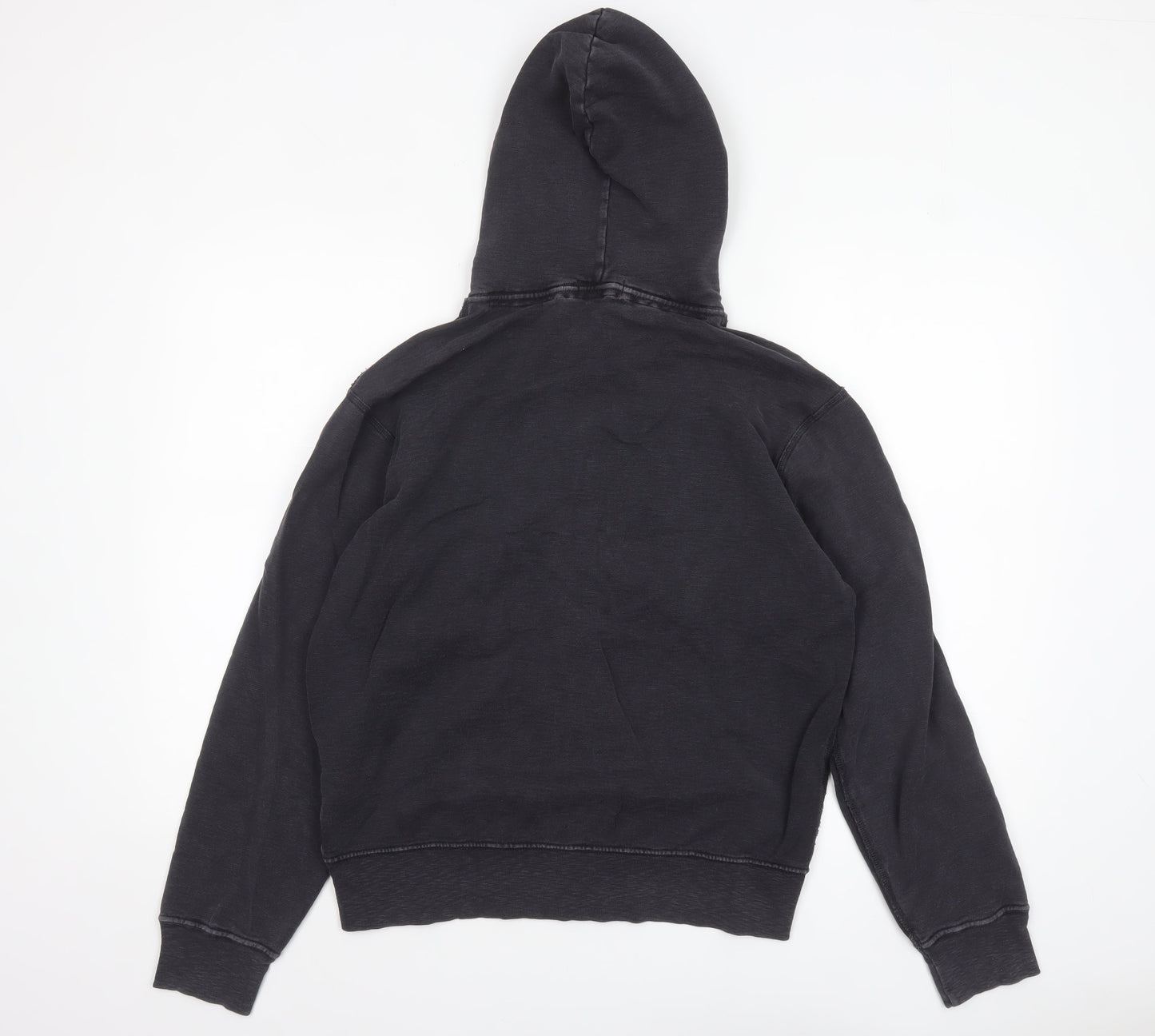 Mens UK Size M Ralph Lauren Black Full Zip Hoodie