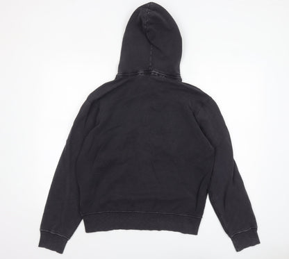 Mens UK Size M Ralph Lauren Black Full Zip Hoodie