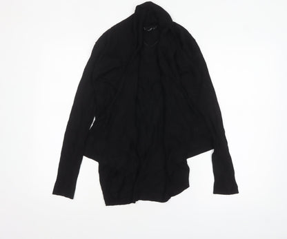 Mango Women's Black Knit Open Cardigan Size 8