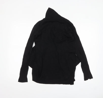 Mango Women's Black Knit Open Cardigan Size 8