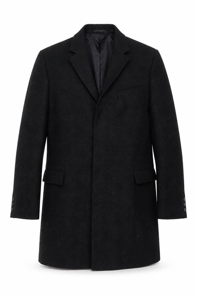Mens UK Size 40R Blaze Black Overcoat