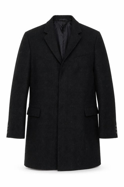Mens UK Size 40R Blaze Black Overcoat
