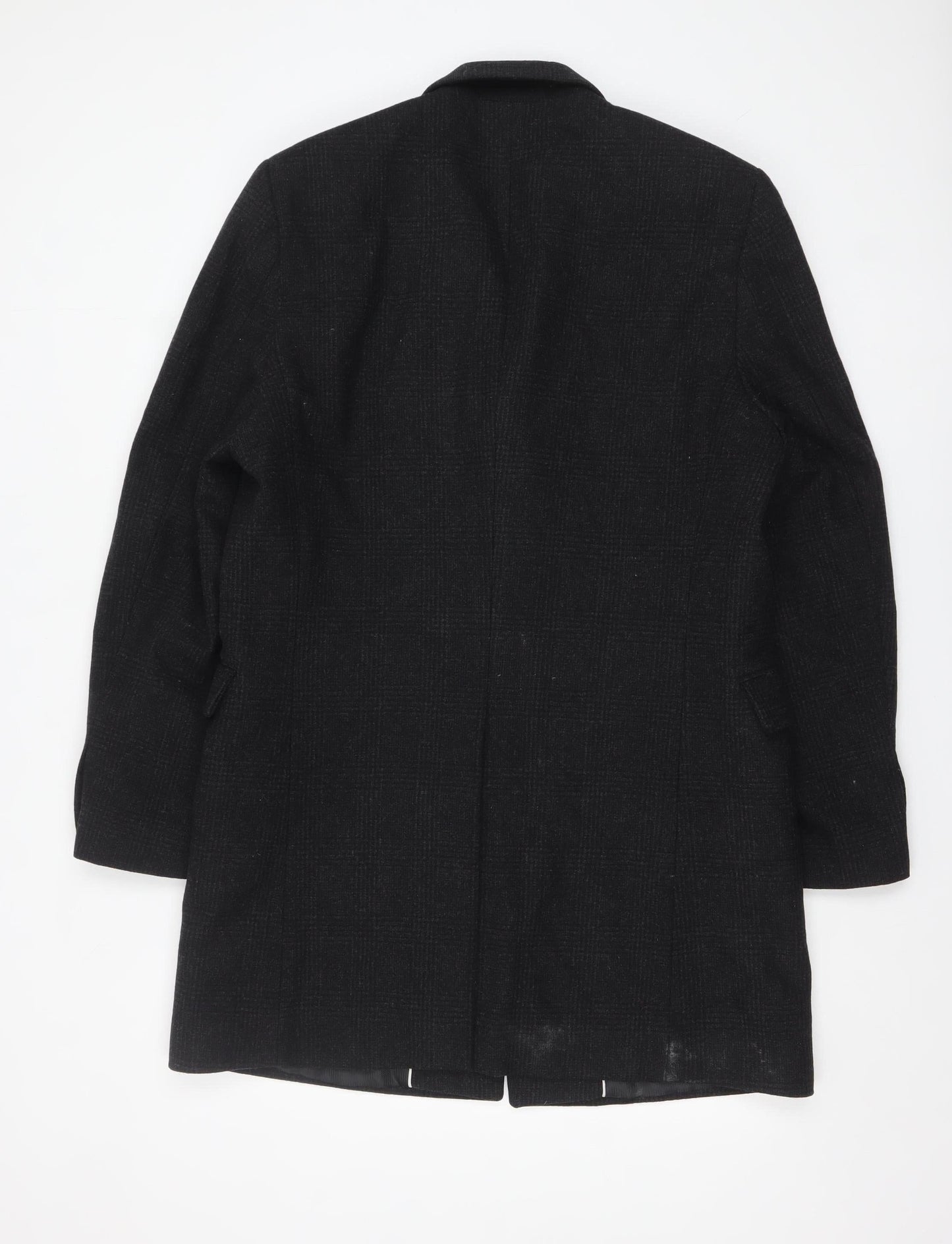 Mens UK Size 40R Blaze Black Overcoat