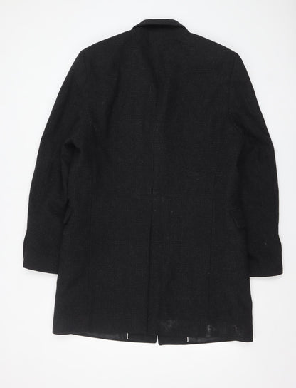 Mens UK Size 40R Blaze Black Overcoat